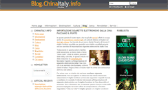 Desktop Screenshot of blog.chinaitaly.info