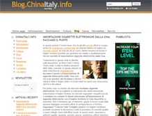 Tablet Screenshot of blog.chinaitaly.info